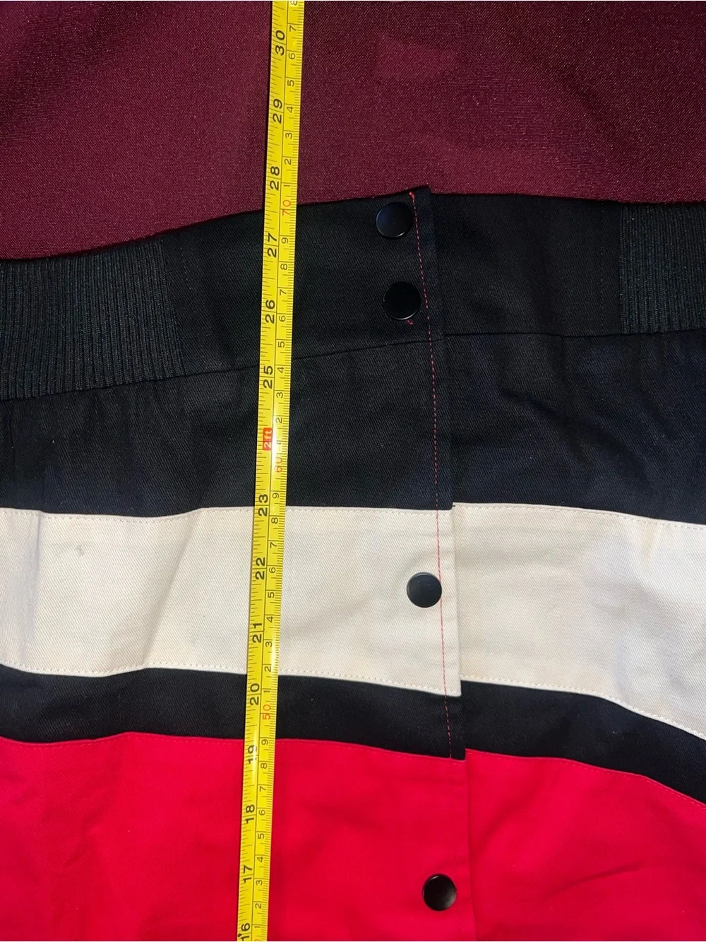 Black/Red/Cream Racing Jacket with Logos - Picture 9 of 10